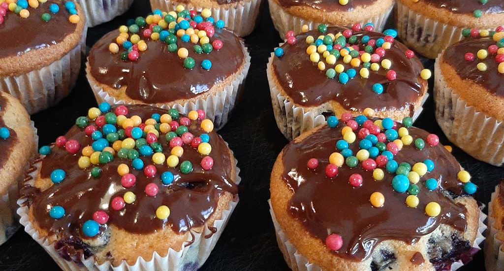 Blaubeer-Schoko-Muffin