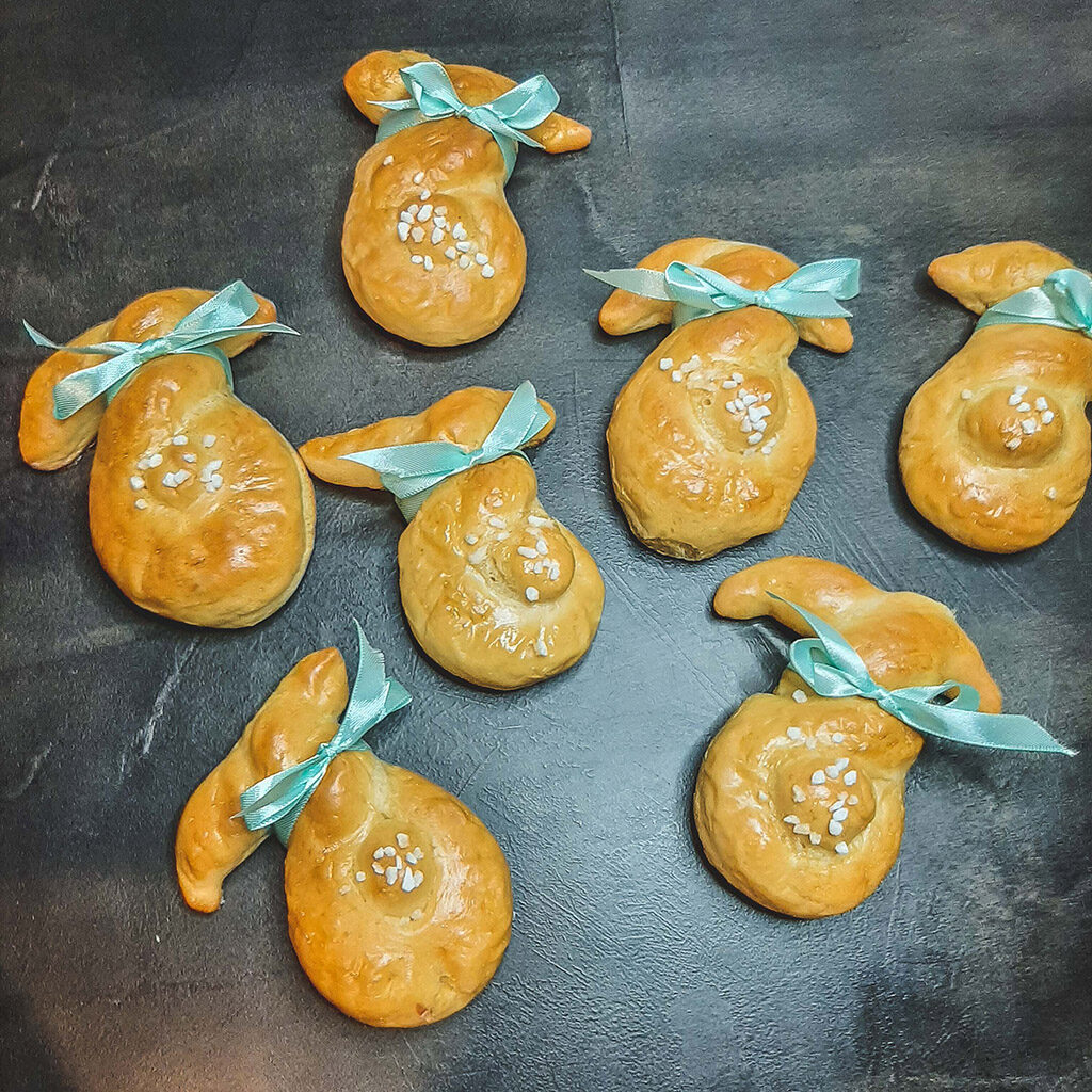 Osterhasen aus Brioche-Teig