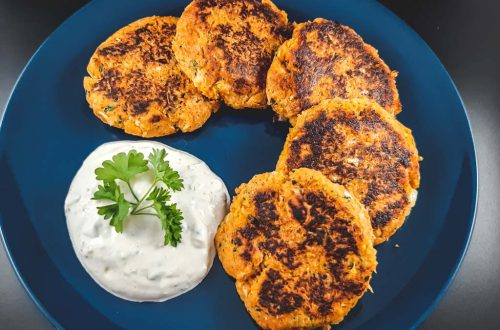 Orientalische Süßkartoffelpuffer mit Karotten & Zucchini von Hauptsacheesschmeckt.at