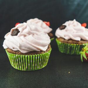 Erdbeer Schoko Cupcakes mit Topfencreme