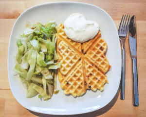 Rezept für pikante Waffeln von hauptsacheesschmeckt