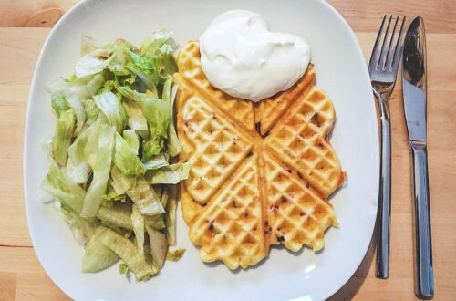 Rezept für pikante Waffeln von hauptsacheesschmeckt