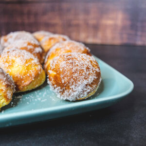 Rezept für Quarkbällchen aus der Heißluftfitteuse | Topfenbällchen