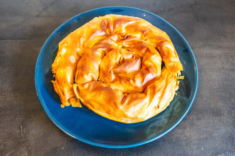 Burek-Schnecke in der Heißluftfritteuse mit Kartoffel &amp; Feta